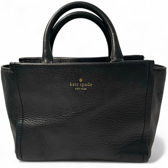 ❤️ kate spade ‘Atwood’ Black Leather Satchel Purse - Picture 7 of 7